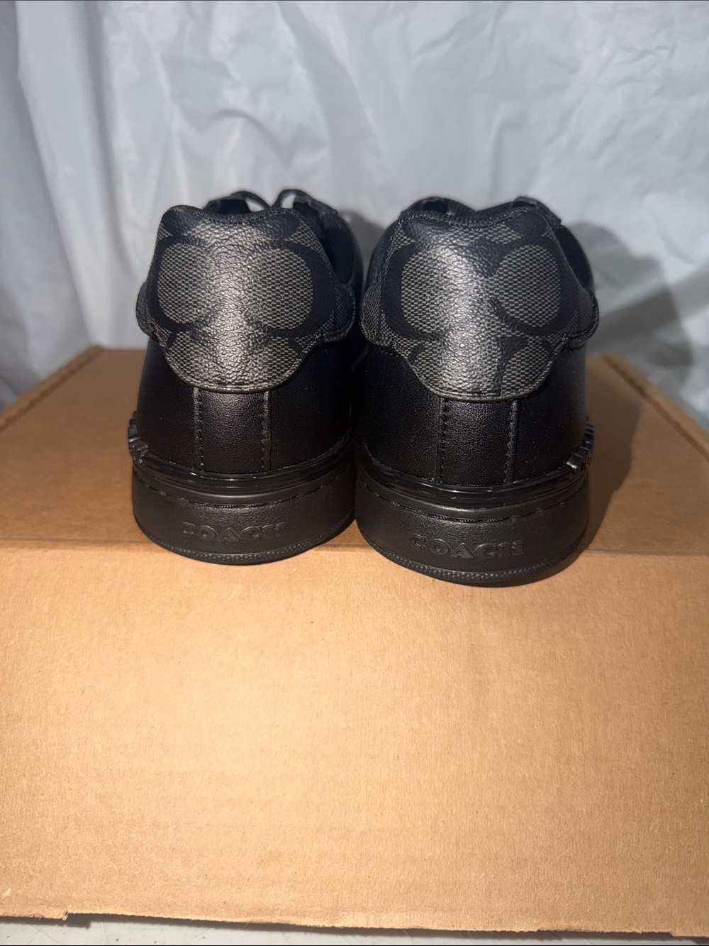 NEW COACH Mens Clip Low Top Sneaker Signature Canvas Comfort Cushion Size 7.5 - Picture 6 of 8